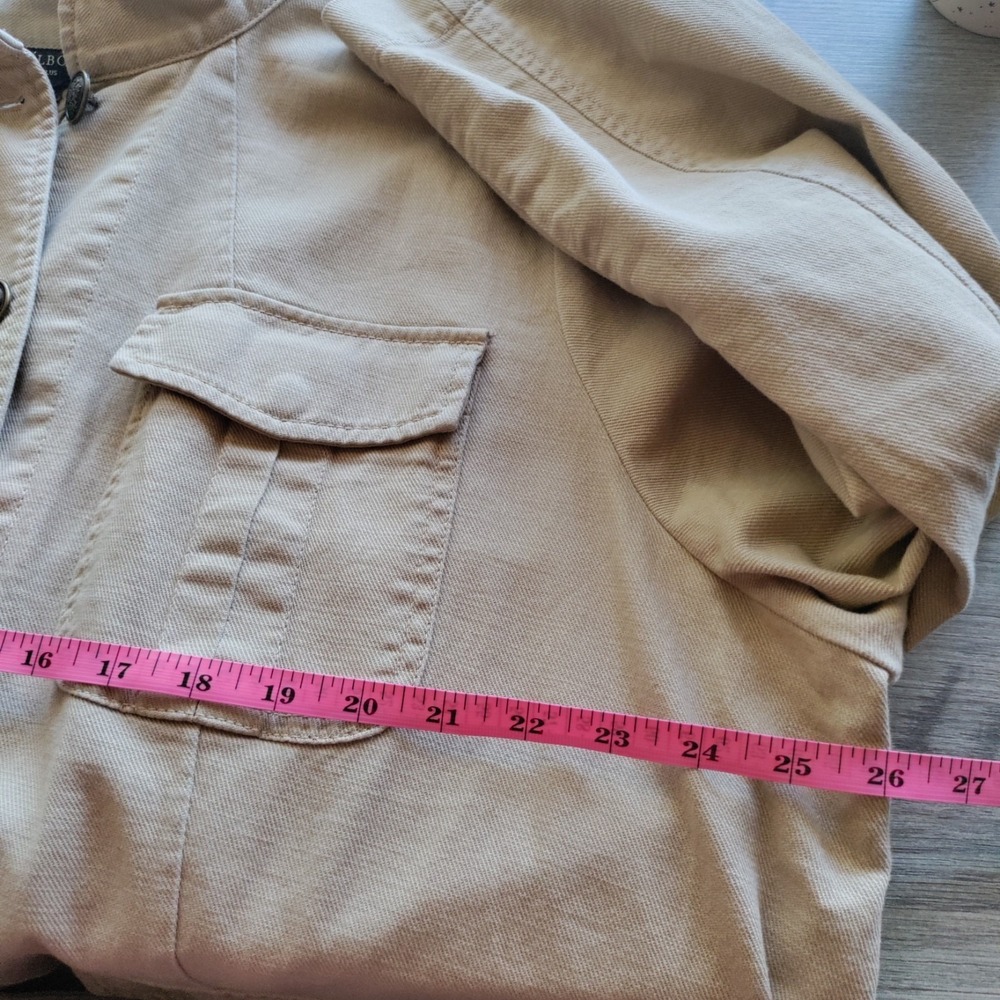 Talbot's Band Collar Jacket Cotton Plus size 3X - Picture 5 of 7